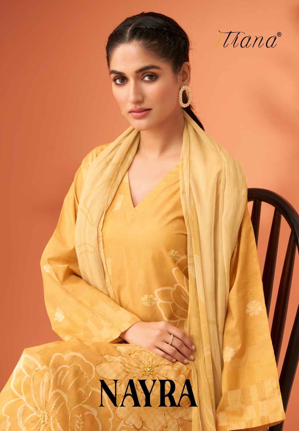 Sahiba Itrana Nayra Pure Cotton Lawn Print Dress Material (6 Pc Catalog)