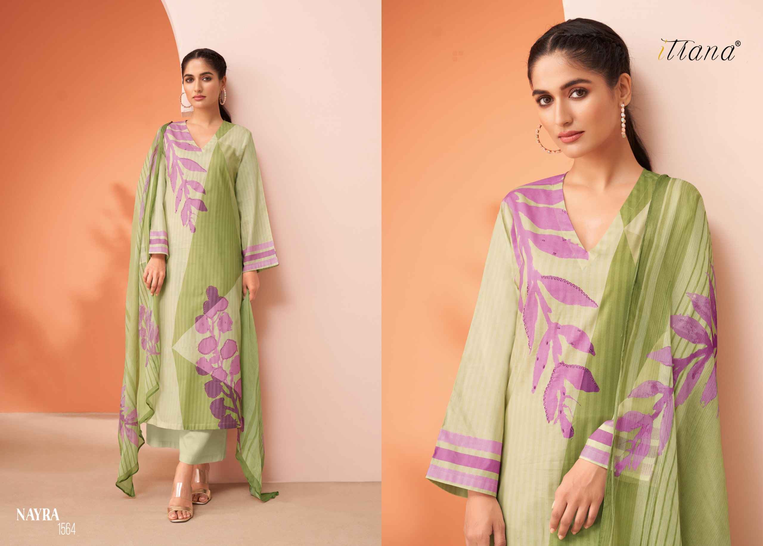 Sahiba Itrana Nayra Pure Cotton Lawn Print Dress Material (6 Pc Catalog)