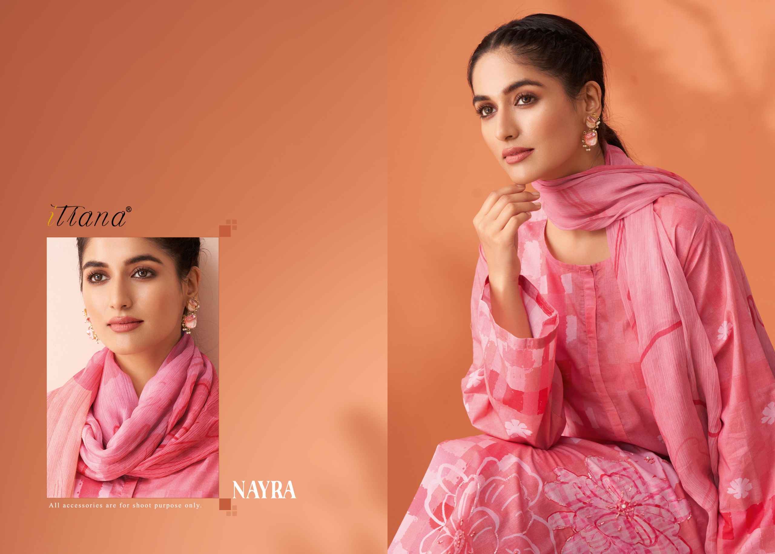 Sahiba Itrana Nayra Pure Cotton Lawn Print Dress Material (6 Pc Catalog)