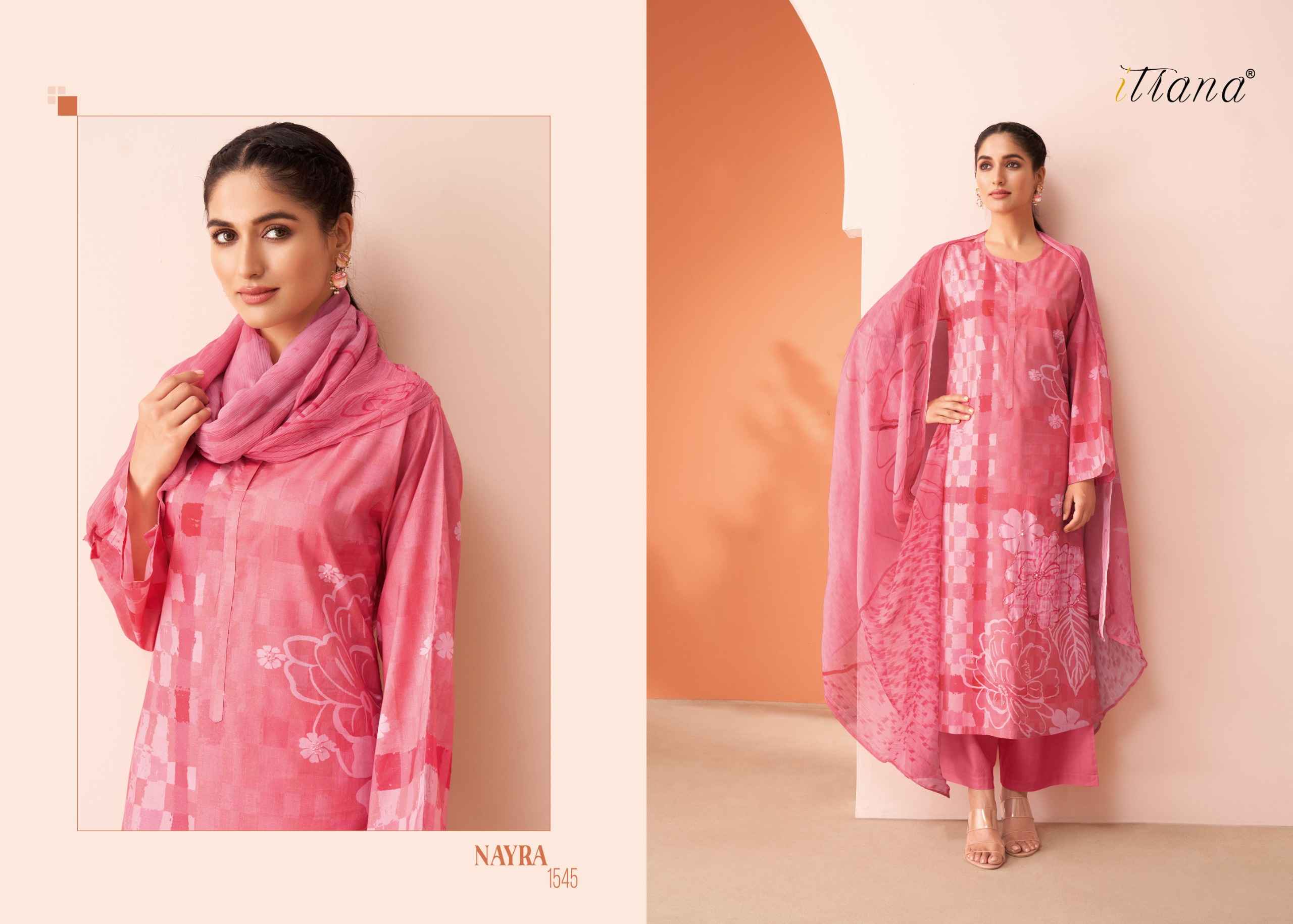 Sahiba Itrana Nayra Pure Cotton Lawn Print Dress Material (6 Pc Catalog)