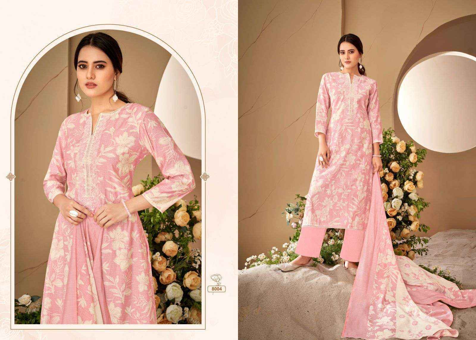 Salvi Fashion Selvina Silk Vol 8 Modal Silk Dress Material 8 pcs Catalogue