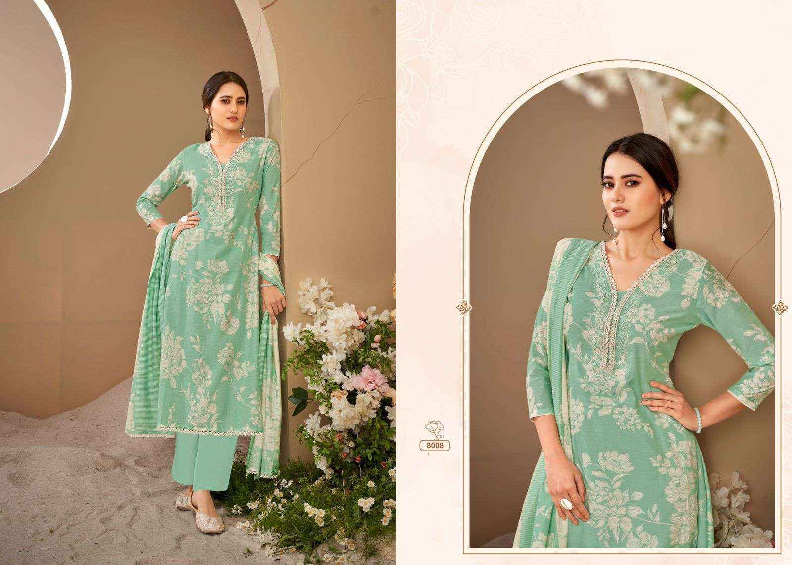 Salvi Fashion Selvina Silk Vol 8 Modal Silk Dress Material 8 pcs Catalogue