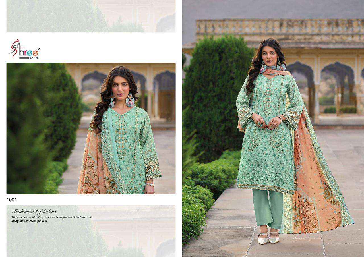 Shree Fabs Shanaya Cotton Dress Material 5 pcs Catalogue