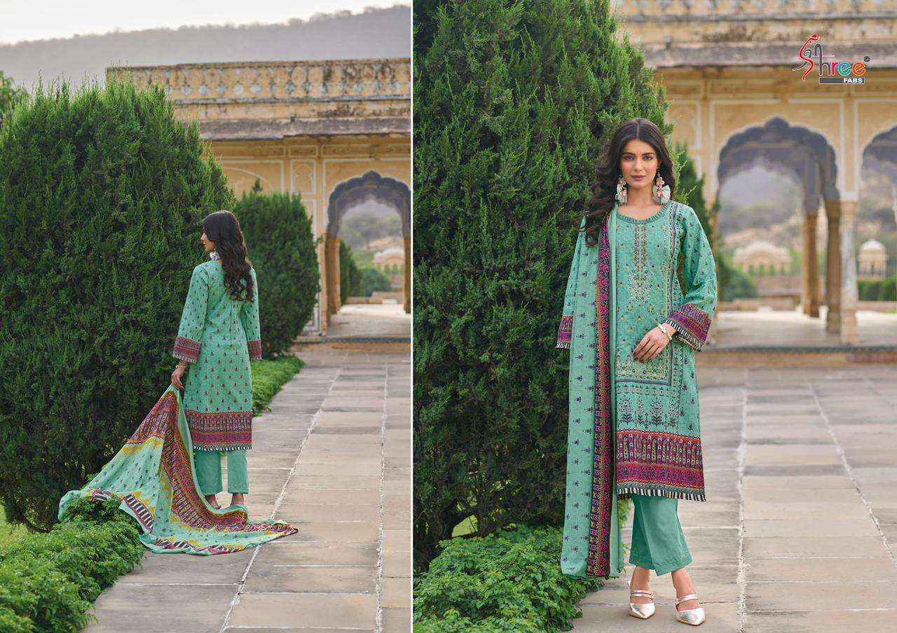 Shree Fabs Shanaya Cotton Dress Material 5 pcs Catalogue