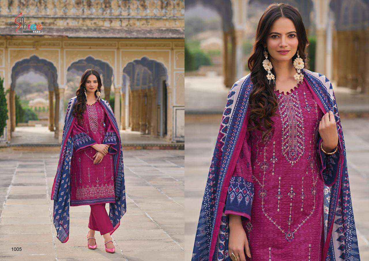 Shree Fabs Shanaya Cotton Dress Material 5 pcs Catalogue