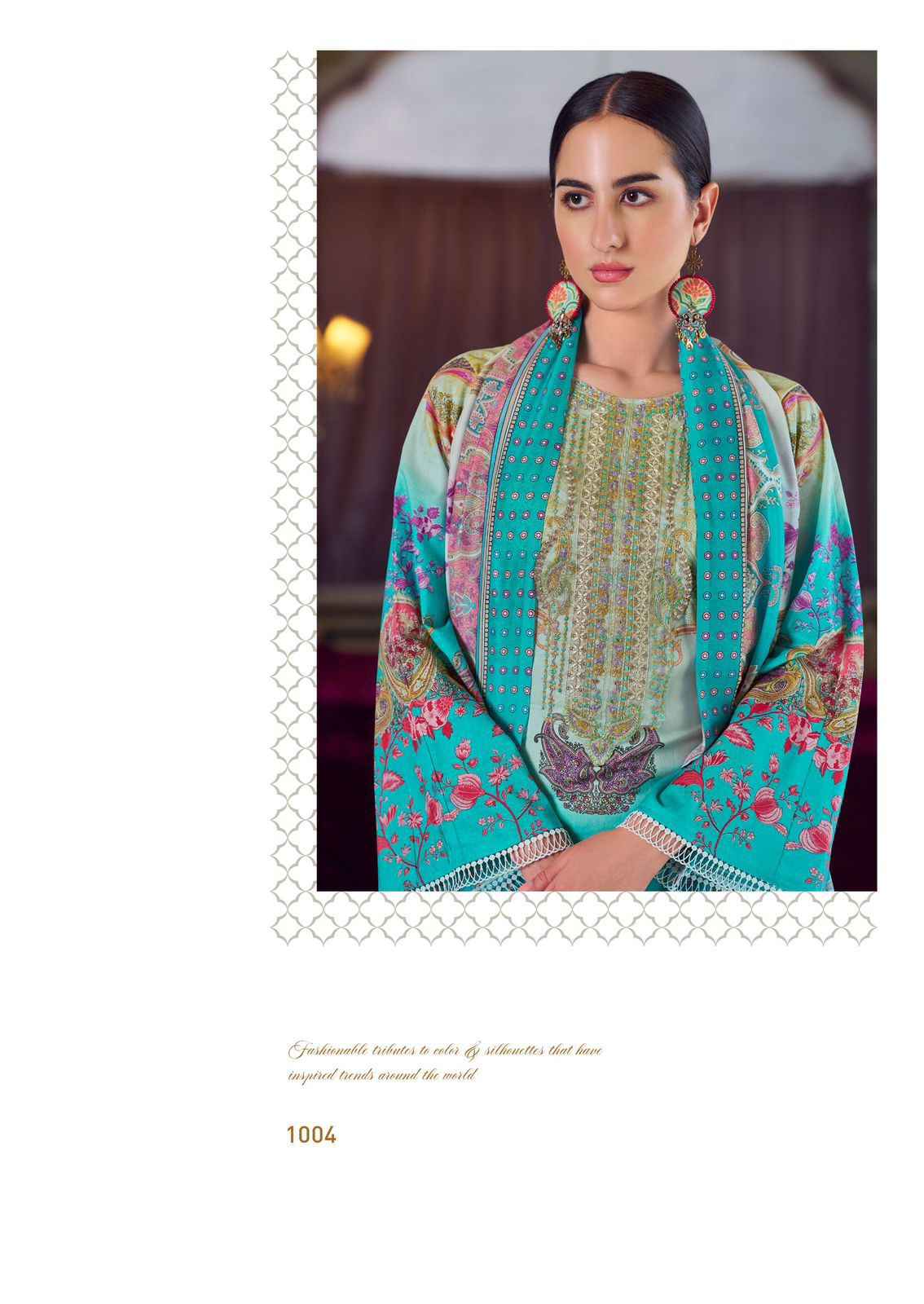 The Hermitage Shop Meraki Pure Lawn Dress Material (6 Pc Catalog)