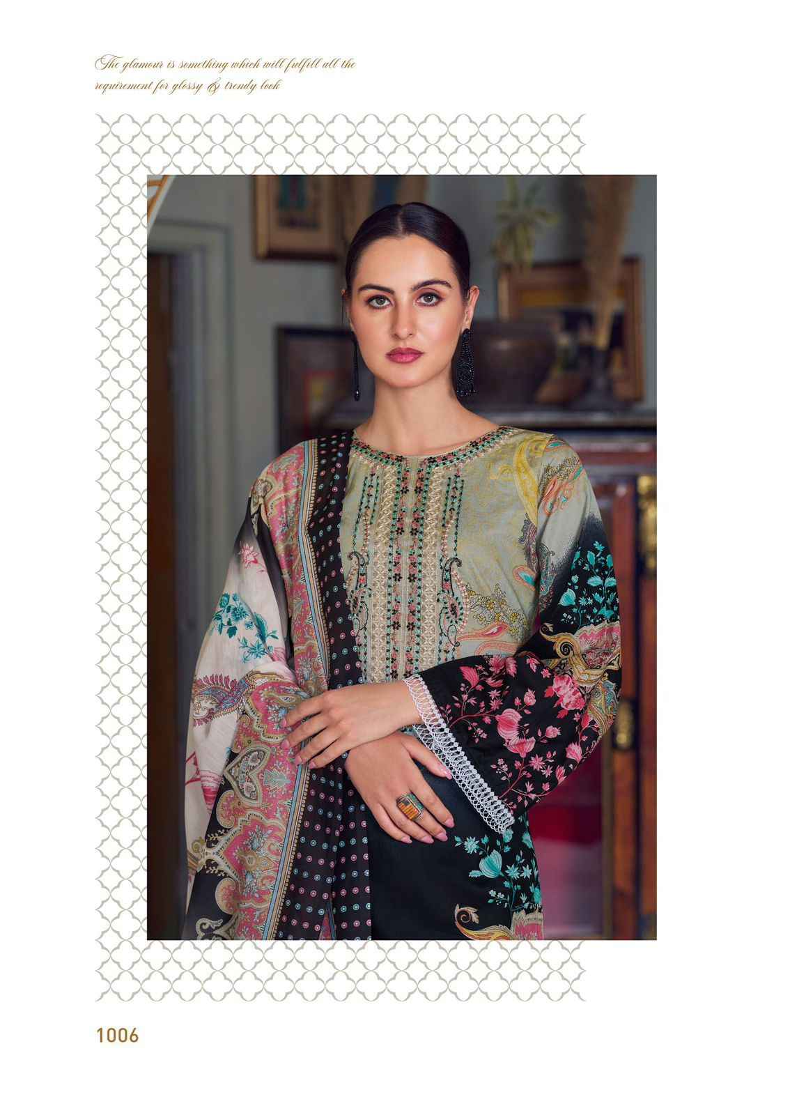 The Hermitage Shop Meraki Pure Lawn Dress Material (6 Pc Catalog)