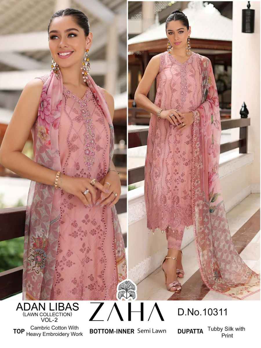 Zaha Adan Libas Vol 2 Cotton Dress Material 3 pcs Catalogue