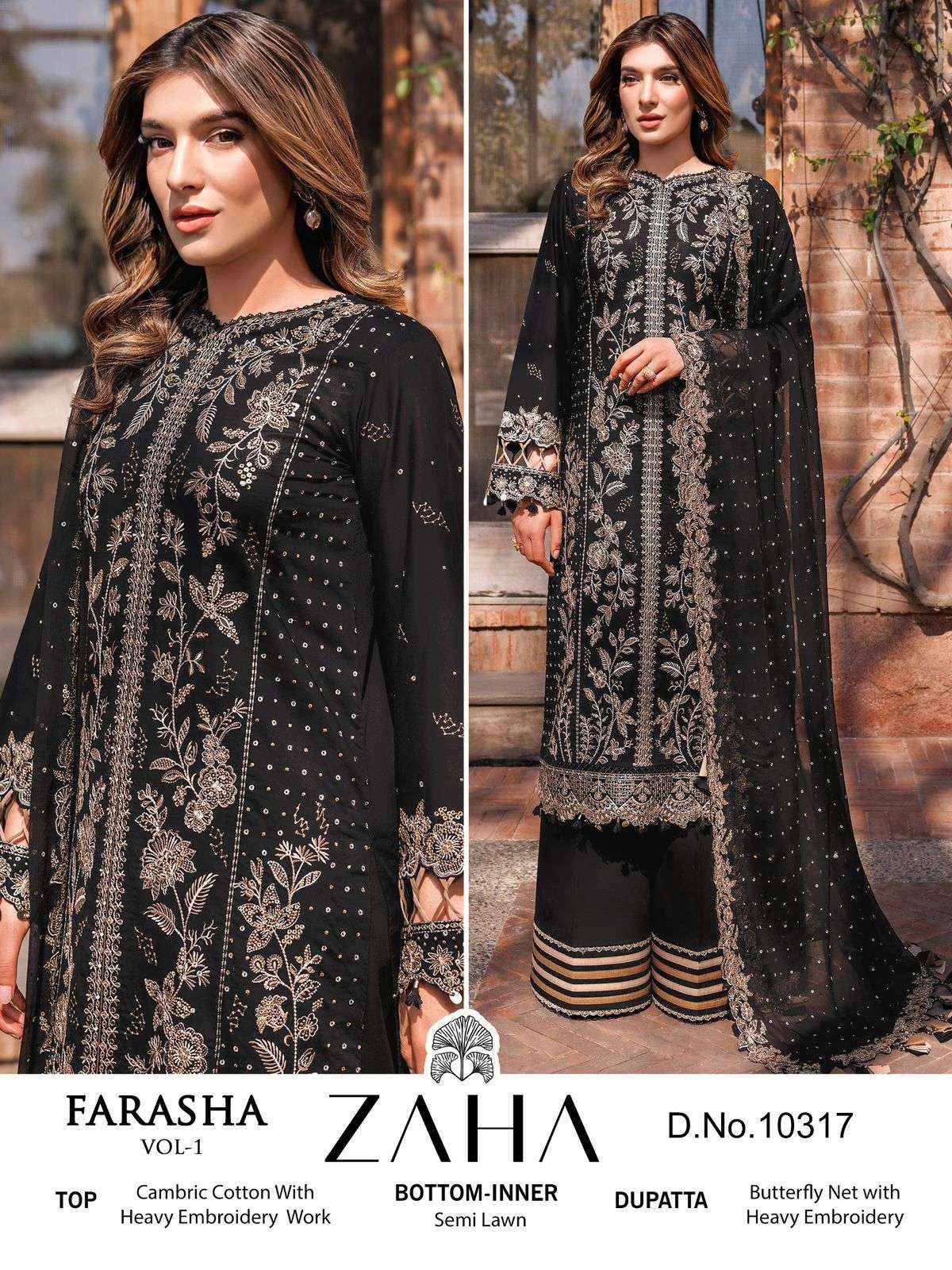 Zaha Farasha Vol 1 Cotton Dress Material 4 pcs Catalogue