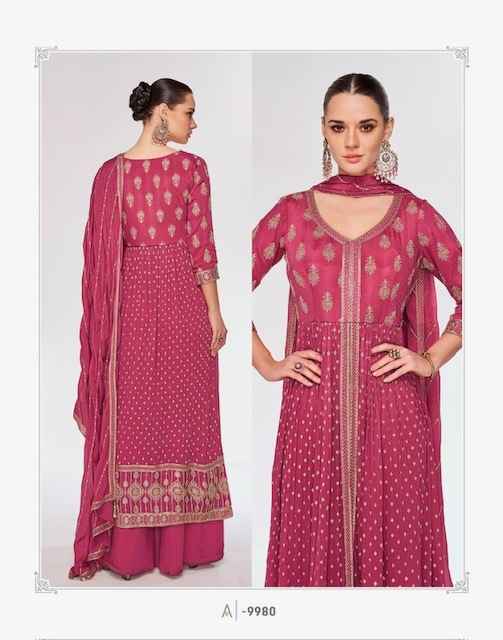 Aashirwad Creation Rosy Georgette Readymade Suit (4 pcs Catalogue)