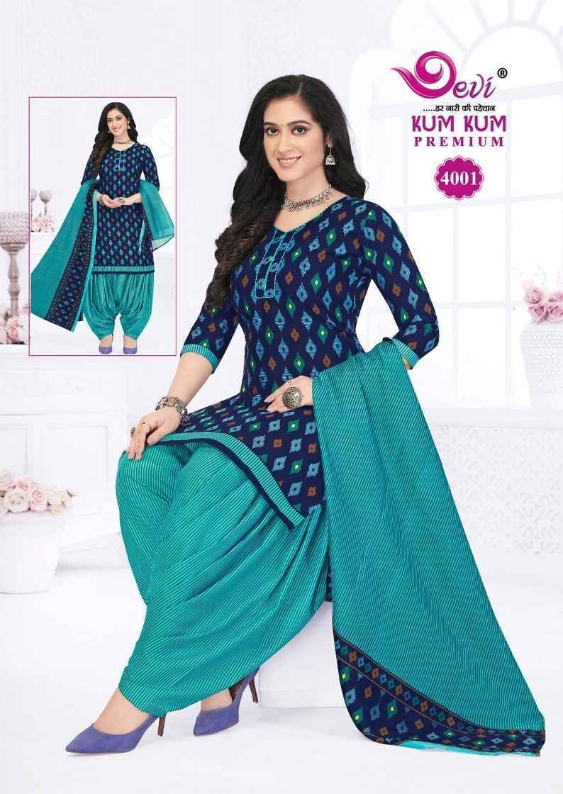 Devi Kum Kum Premium Vol-4 Cotton Readymade Suit (12 pcs Catalogue)