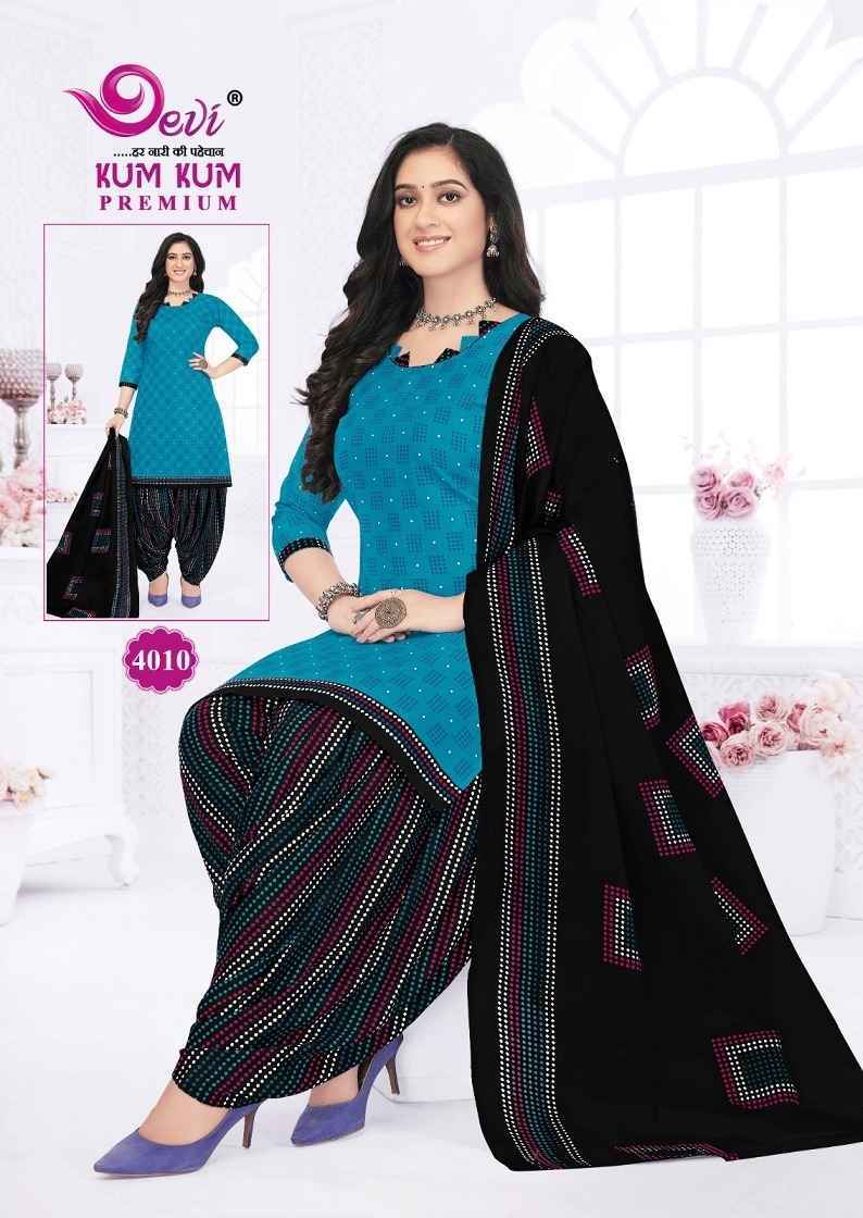 Devi Kum Kum Premium Vol-4 Cotton Readymade Suit (12 pcs Catalogue)