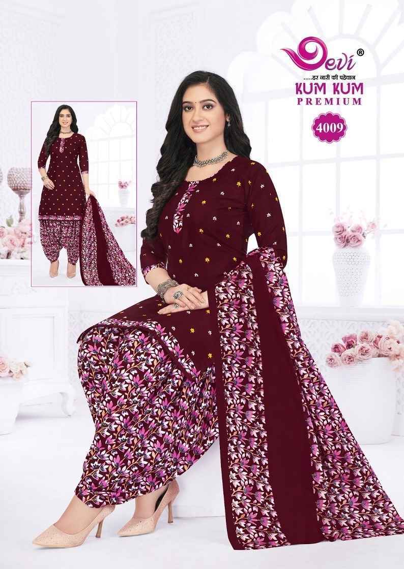 Devi Kum Kum Premium Vol-4 Cotton Readymade Suit (12 pcs Catalogue)