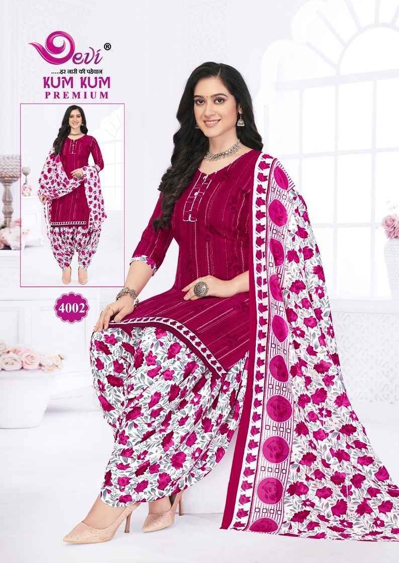 Devi Kum Kum Premium Vol-4 Cotton Readymade Suit (12 pcs Catalogue)