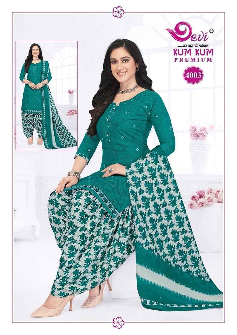 Devi Kum Kum Premium Vol-4 Cotton Readymade Suit (12 pcs Catalogue)