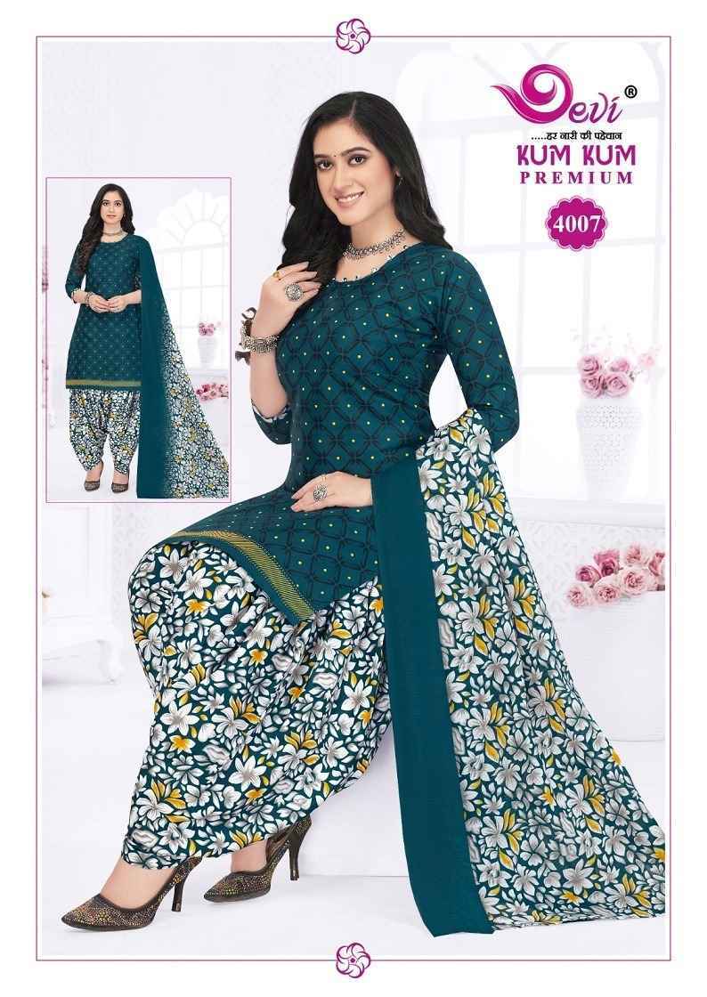 Devi Kum Kum Premium Vol-4 Cotton Readymade Suit (12 pcs Catalogue)