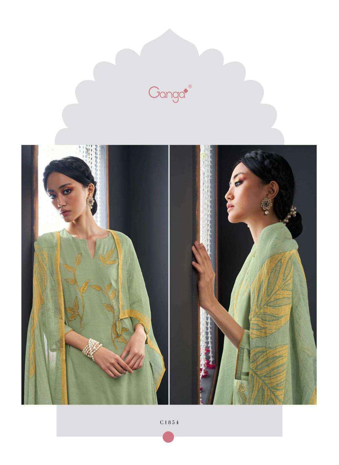 Ganga Fashion Nadine Cotton Dress Material (4 Pc Catalog)