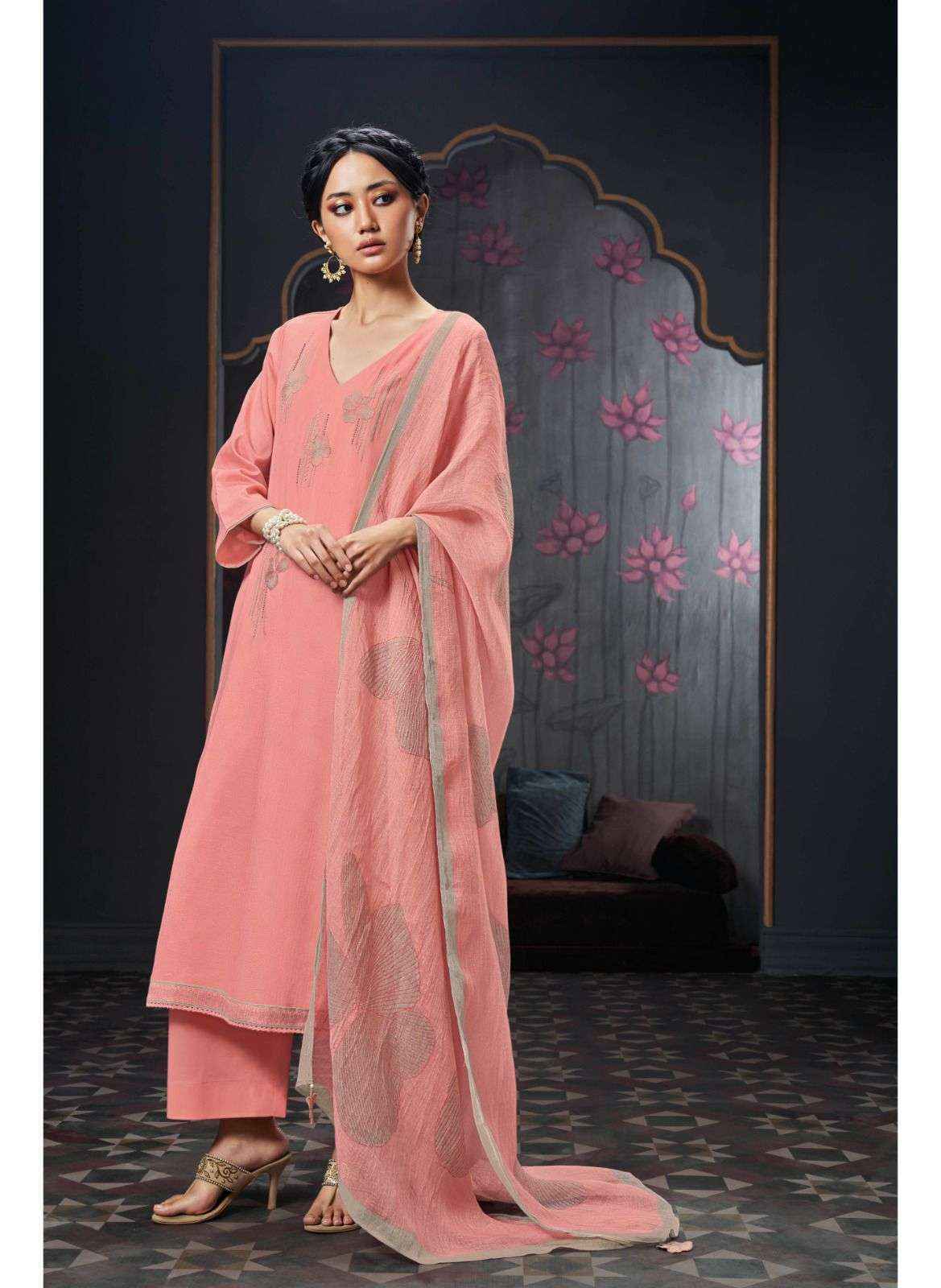 Ganga Fashion Nadine Cotton Dress Material (4 Pc Catalog)