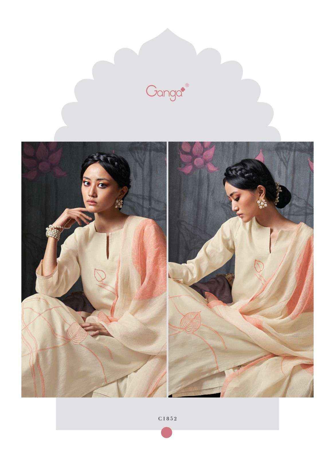 Ganga Fashion Nadine Cotton Dress Material (4 Pc Catalog)