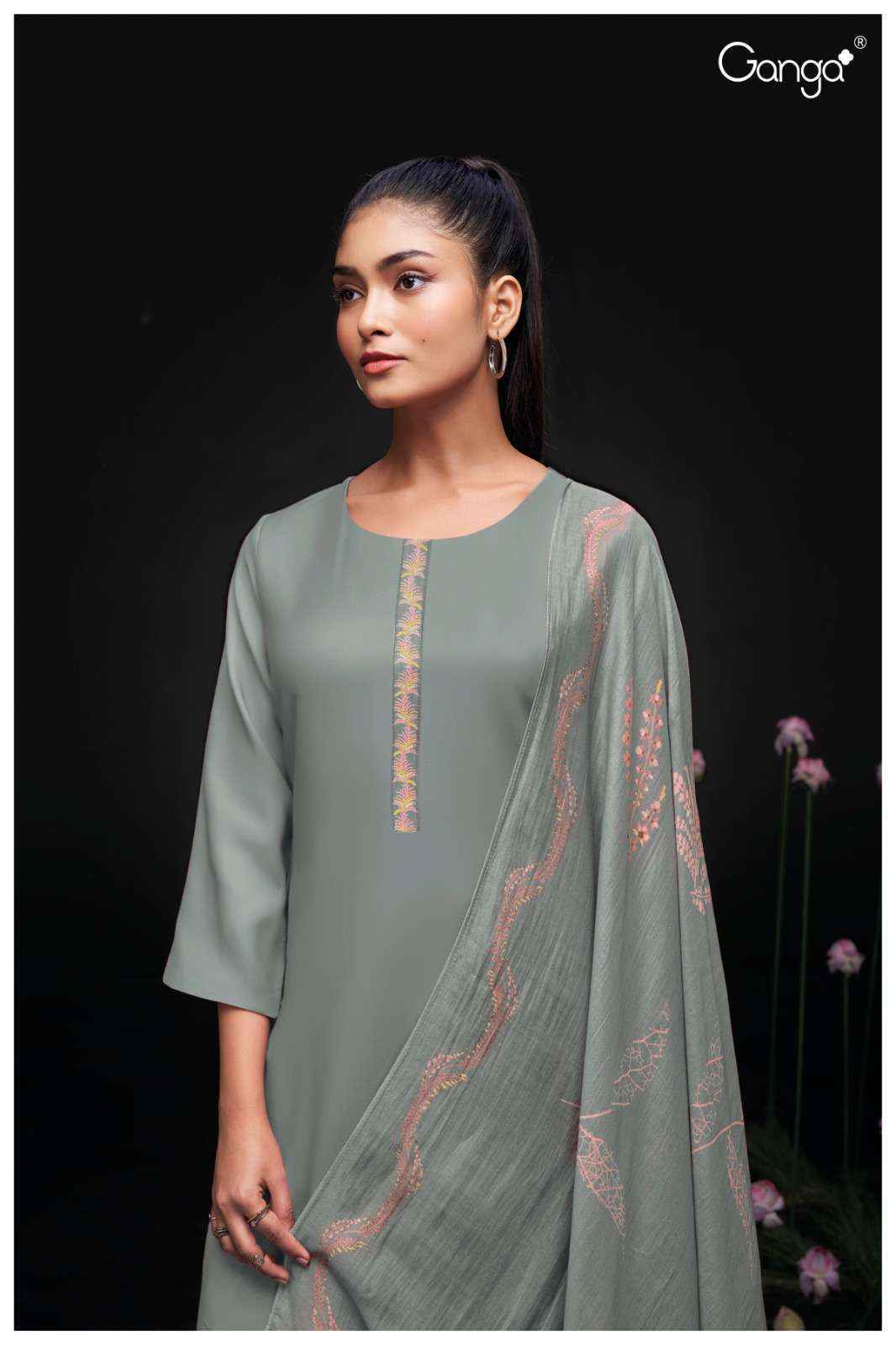 Ganga Fashion Sravya-2576 Cotton Silk Dress Material ( 4 pcs catalog )