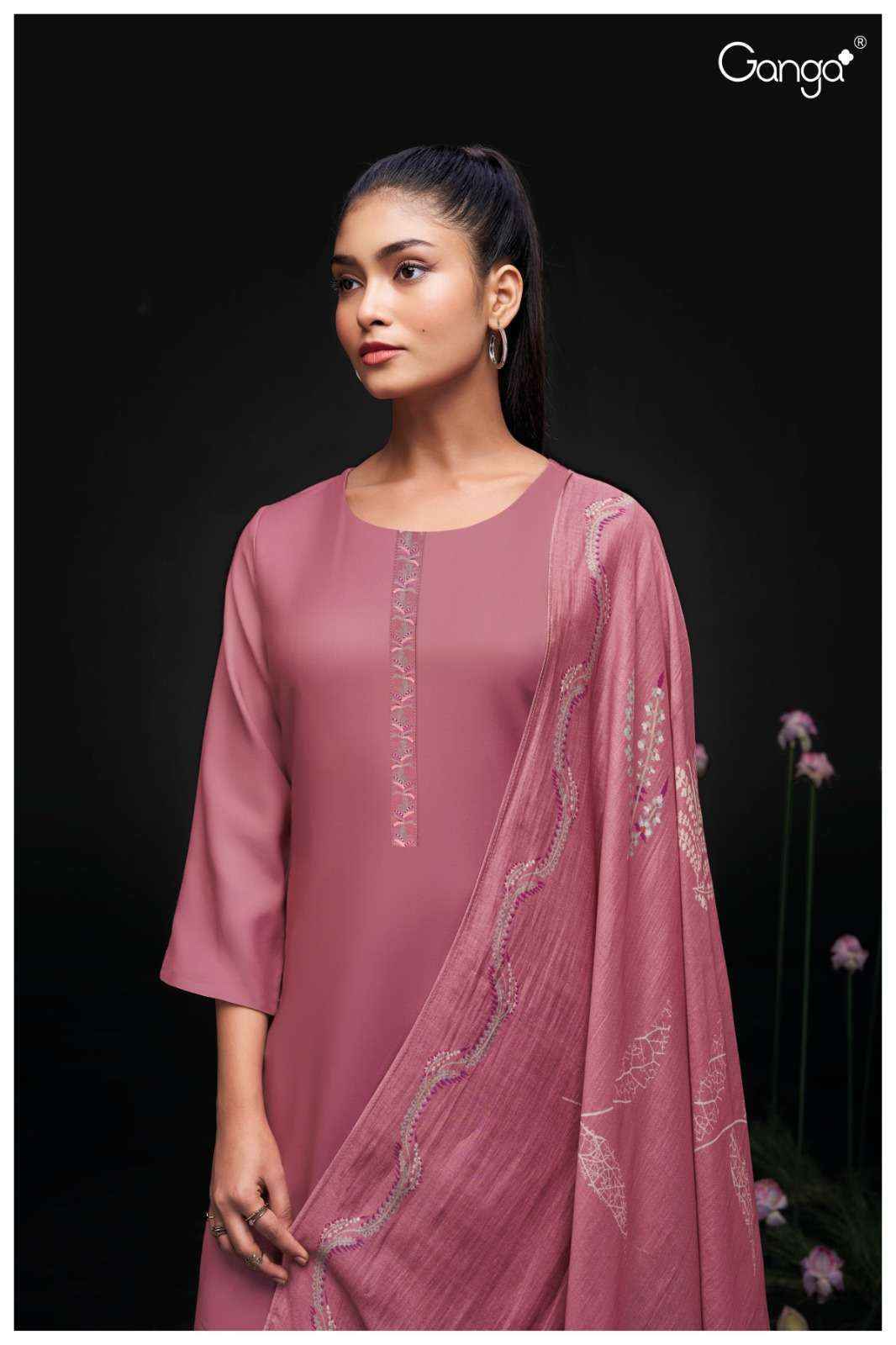 Ganga Fashion Sravya-2576 Cotton Silk Dress Material ( 4 pcs catalog )