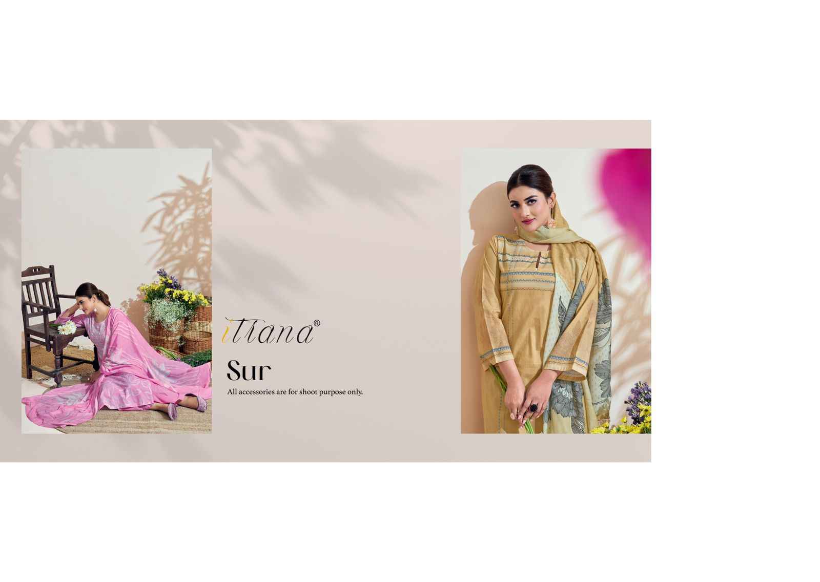 Itrana Sur Pure Cotton Lawn Print Dress Material (6 Pc Catalog)