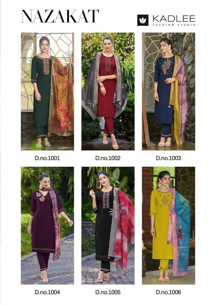 Kadlee Nazakat Viscose Readymade Suit (6 pcs Catalogue)