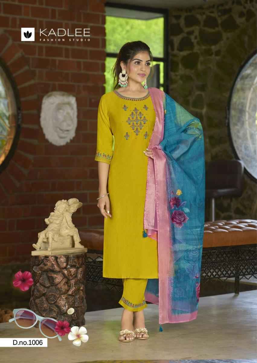 Kadlee Nazakat Viscose Readymade Suit (6 pcs Catalogue)