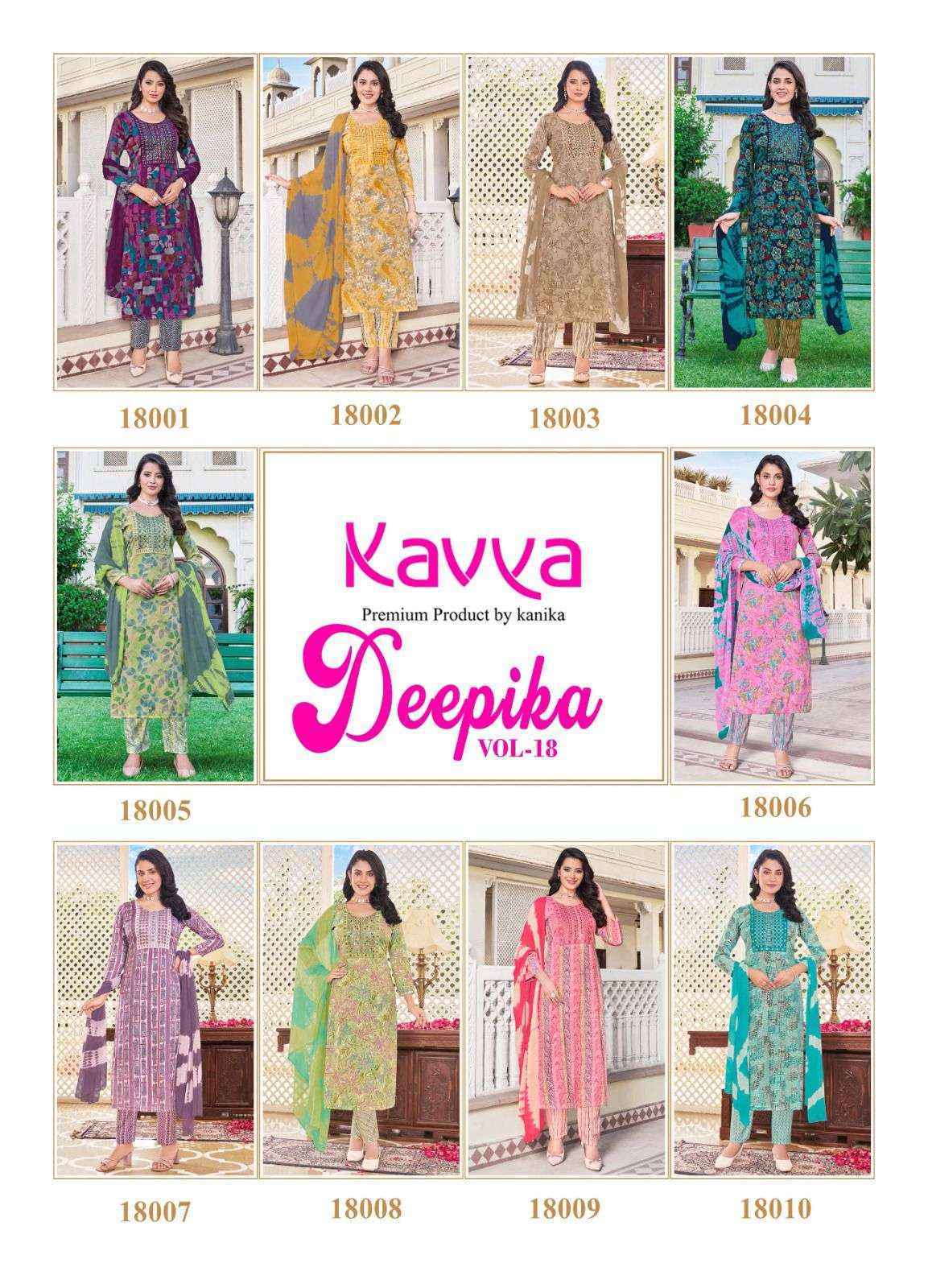 Kavya Deepika Vol 18 Capsule Kurti Combo 10 pcs Catalogue