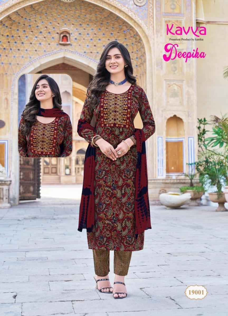 Kavya Deepika Vol-19 Cotton Readymade Suit (10 pcs Catalogue)