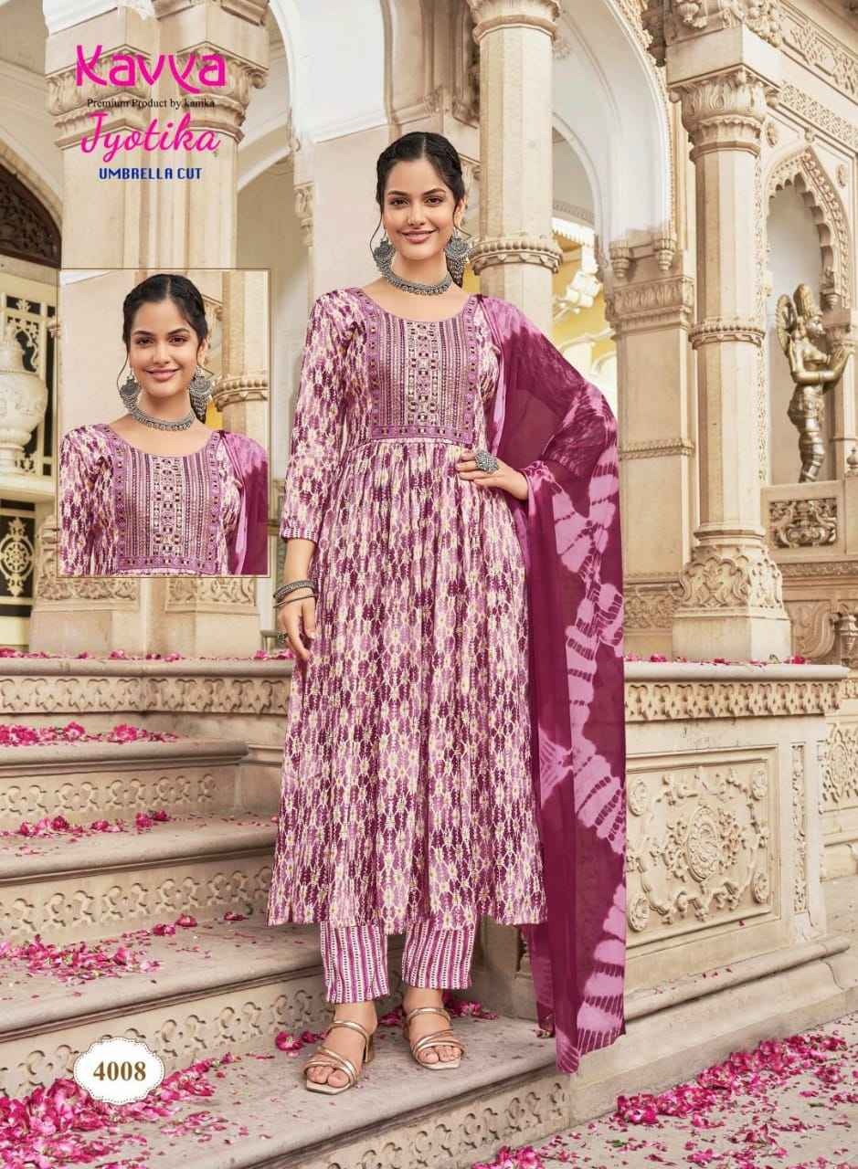 Kavya Jyotika Vol-4 Umbrella Cut Readymade Suit (10 pcs Catalogue)