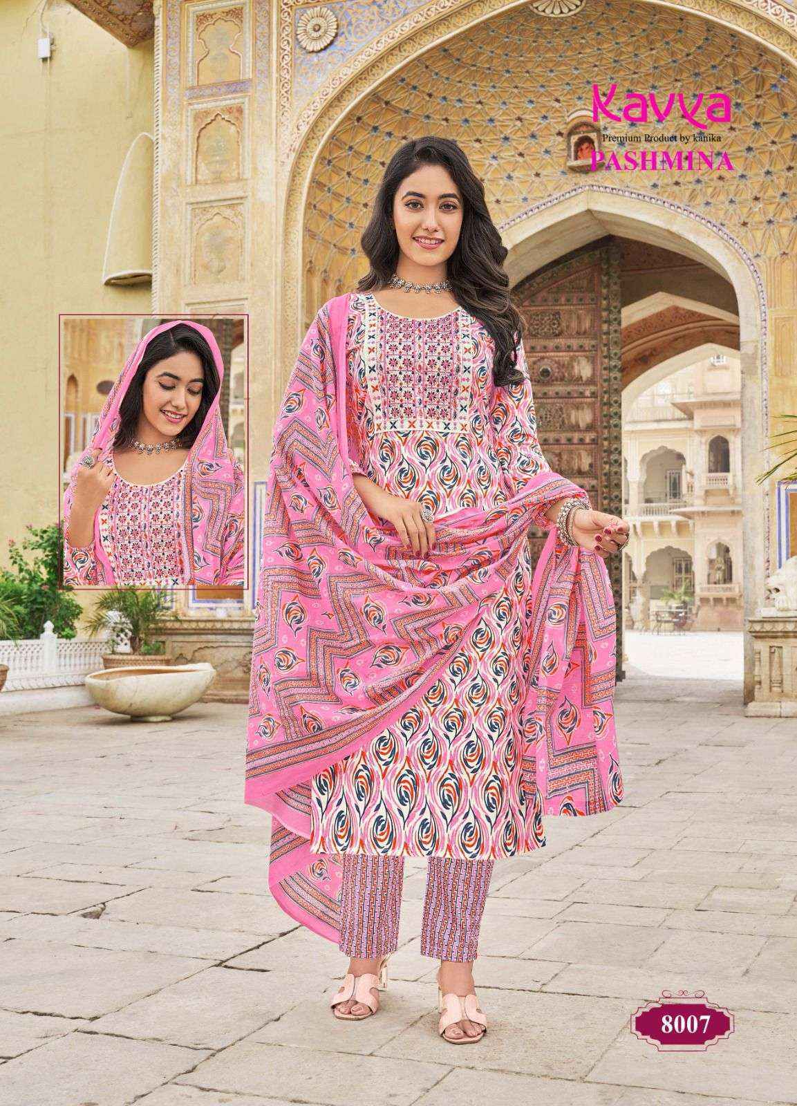 Kavya Pashmina Vol 8 Cotton Kurti Combo 10 pcs Catalogue