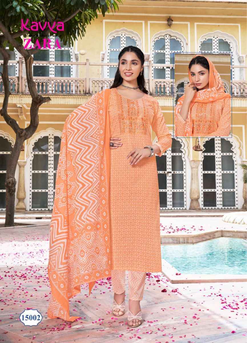 Kavya Zara Vol 15 Readymade Cotton Dress 10 pcs Catalogue