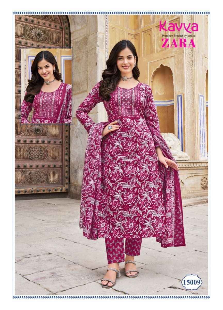 Kavya Zara Vol 15 Readymade Cotton Dress 10 pcs Catalogue