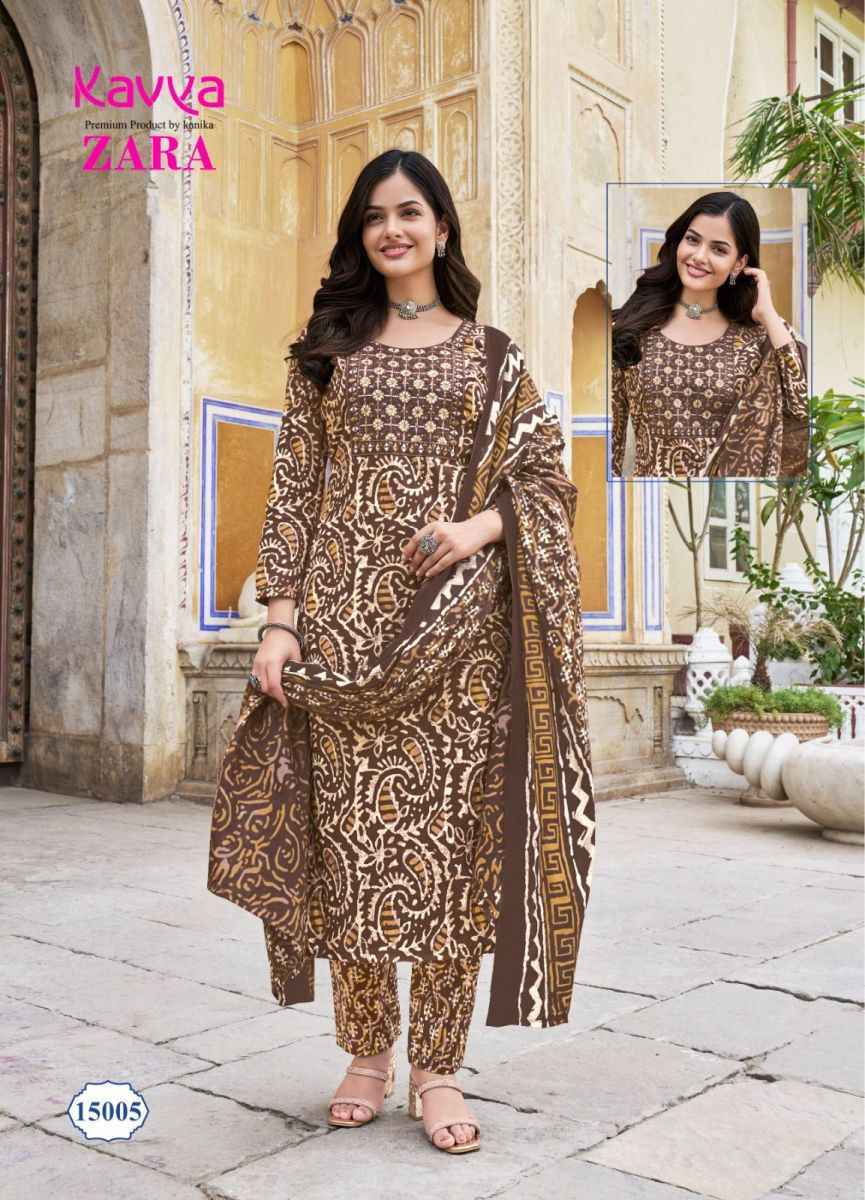 Kavya Zara Vol 15 Readymade Cotton Dress 10 pcs Catalogue