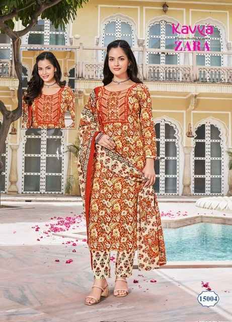 Kavya Zara Vol 15 Readymade Cotton Dress 10 pcs Catalogue