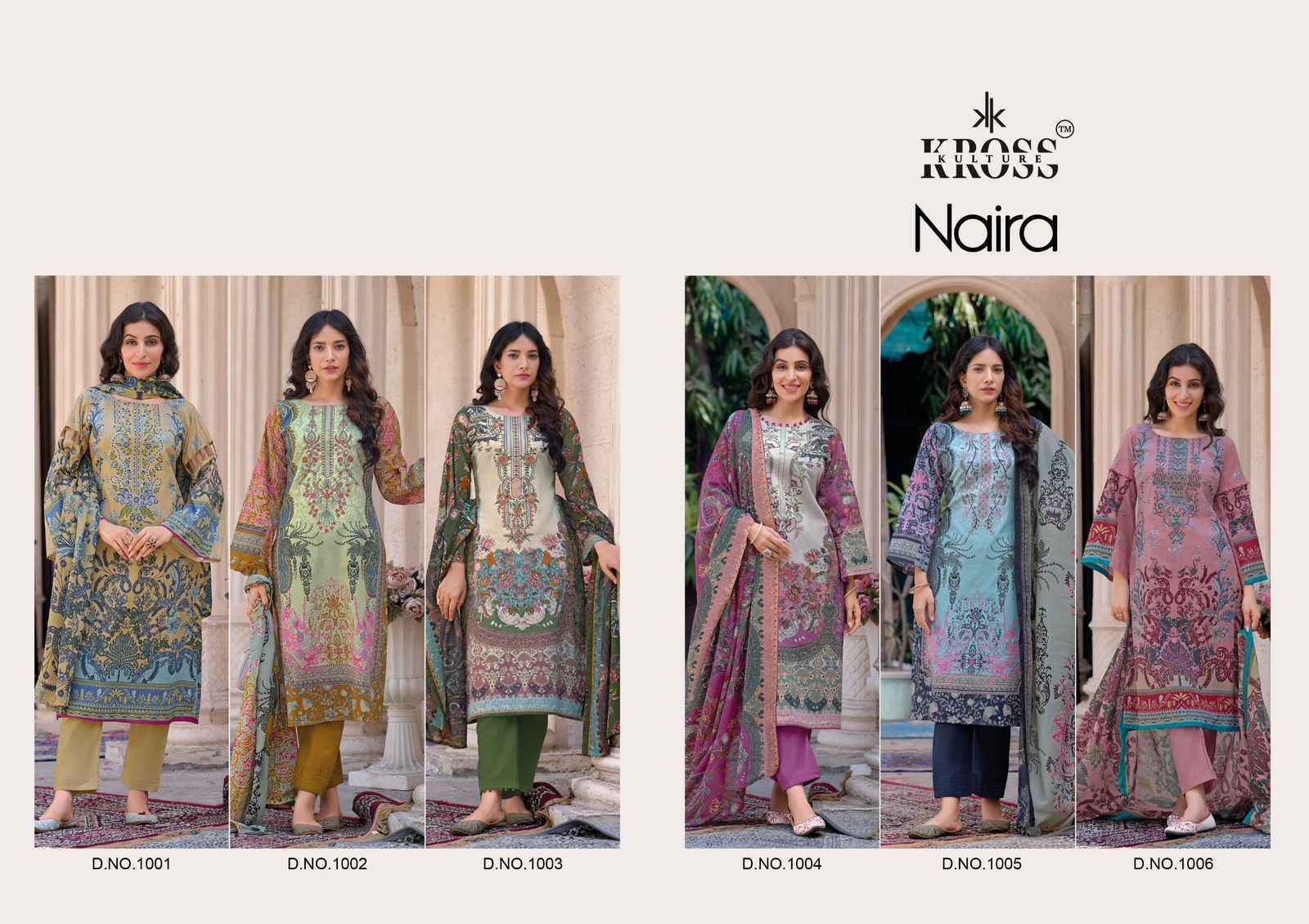 Kross Naira Cotton Dress Material 6 pcs Catalogue