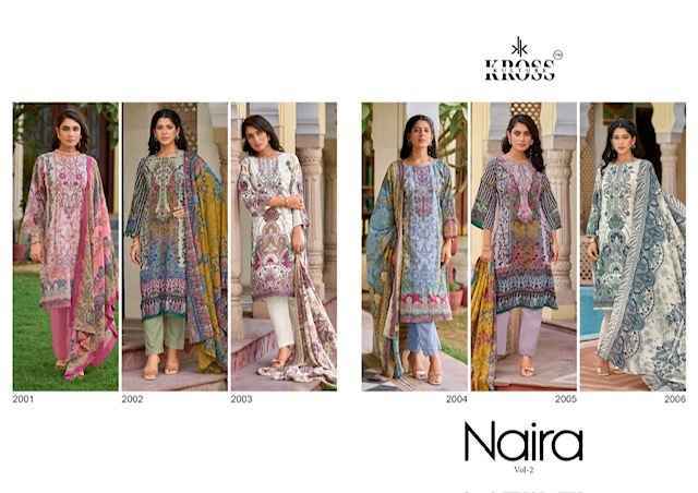 Kross Naira Vol 2 Cotton Dress Material 6 pcs Catalogue