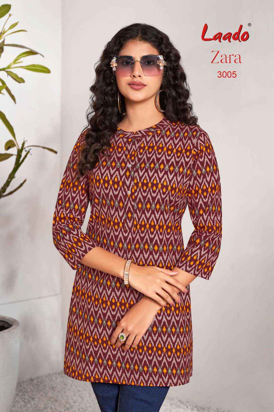 Laado Zara Vol 3 Cotton Kurti 12 pcs Catalogu