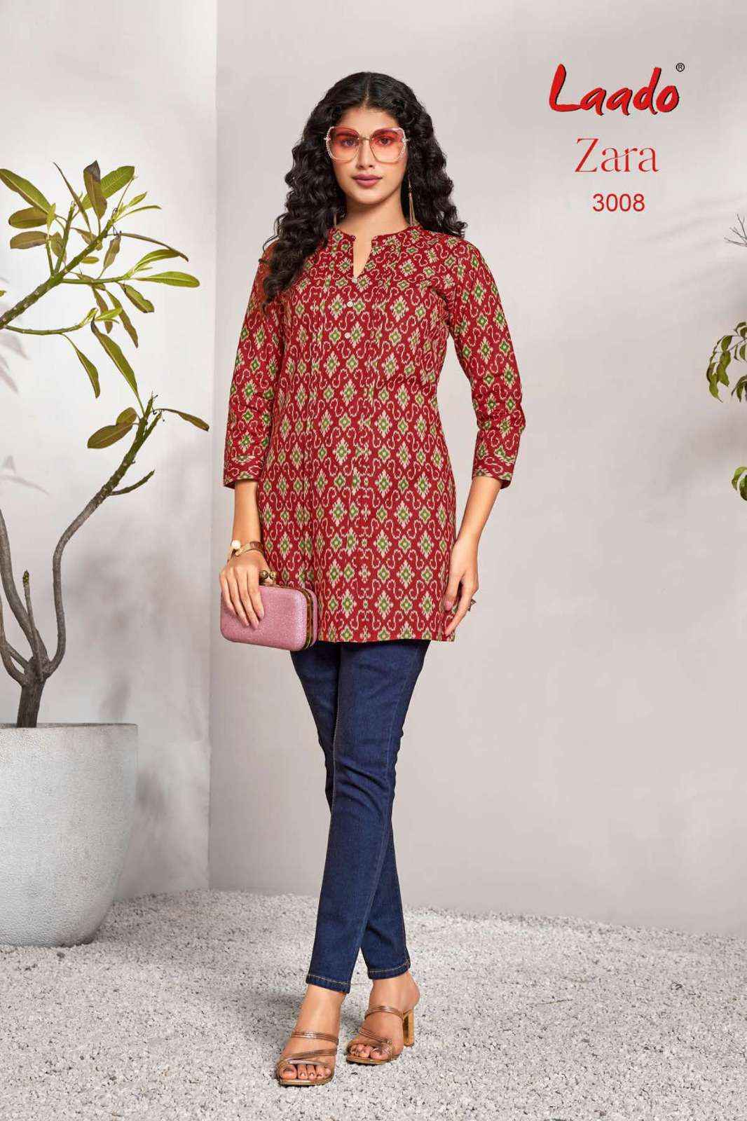 Laado Zara Vol 3 Cotton Kurti 12 pcs Catalogu