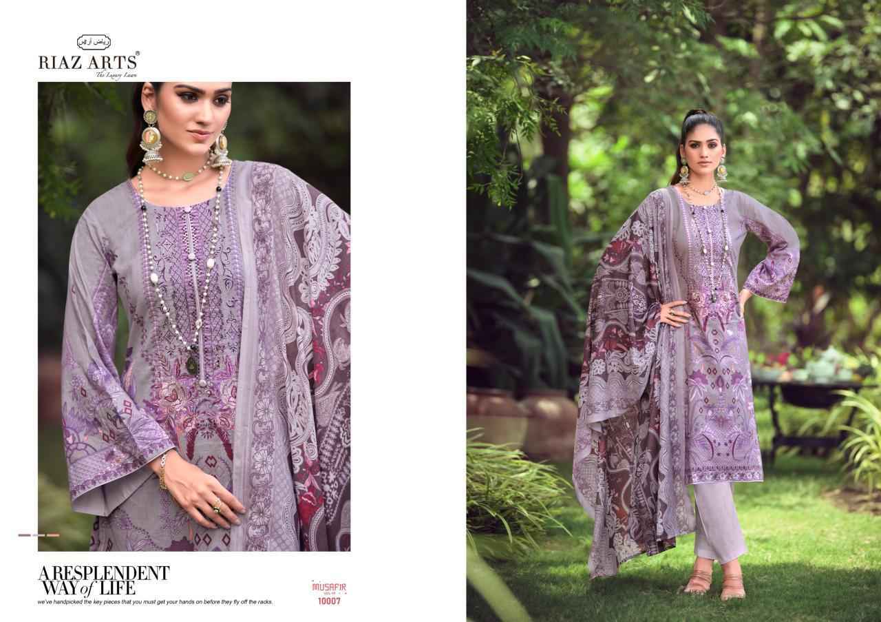 Riaz Arts Musafir Vol-10 Lawn Cotton Dress Material (8 pcs Catalogue)