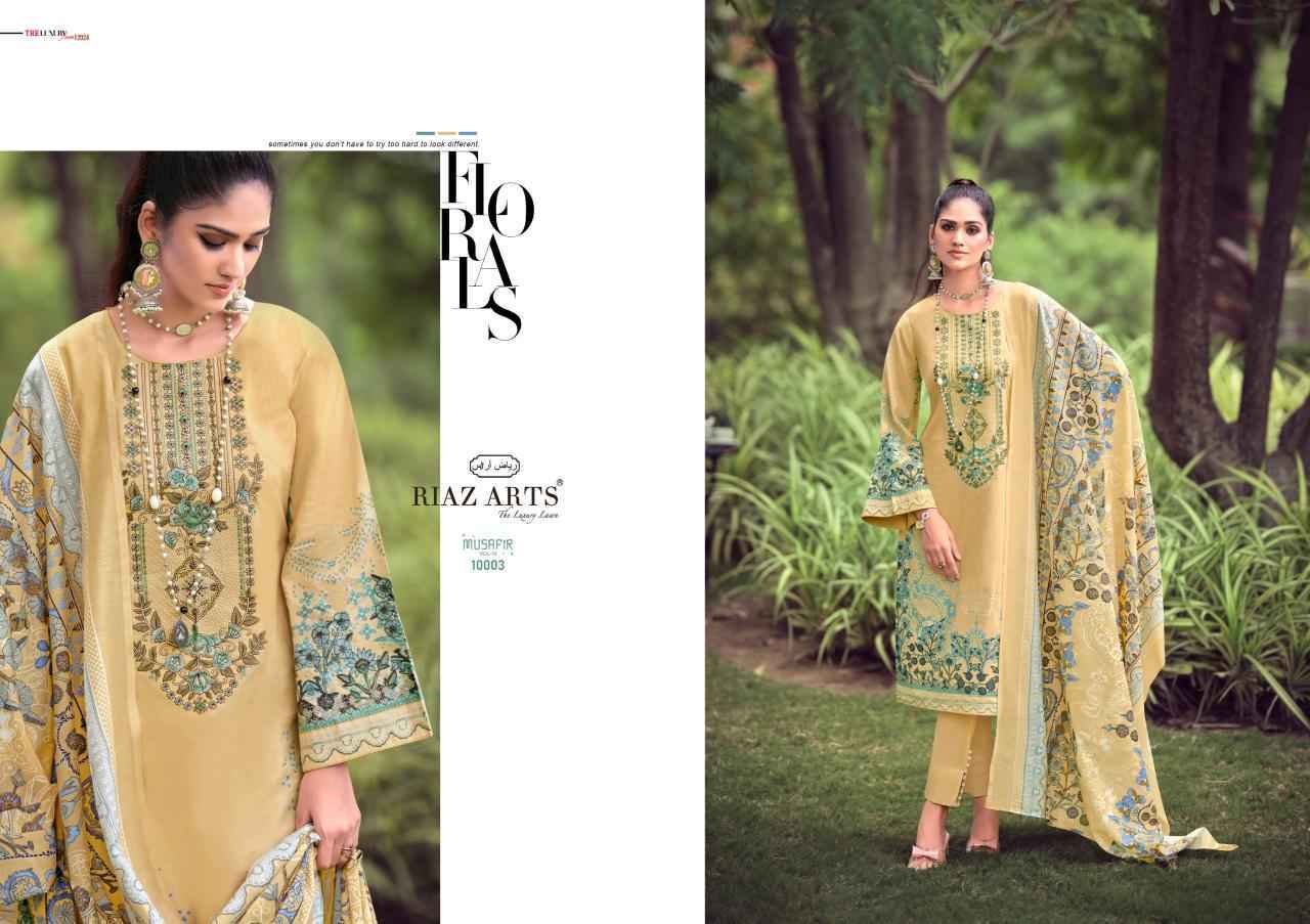 Riaz Arts Musafir Vol-10 Lawn Cotton Dress Material (8 pcs Catalogue)