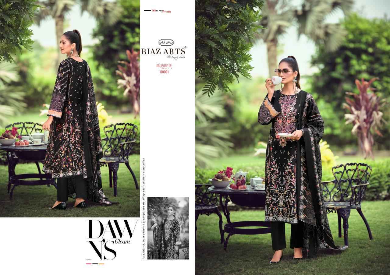 Riaz Arts Musafir Vol-10 Lawn Cotton Dress Material (8 pcs Catalogue)