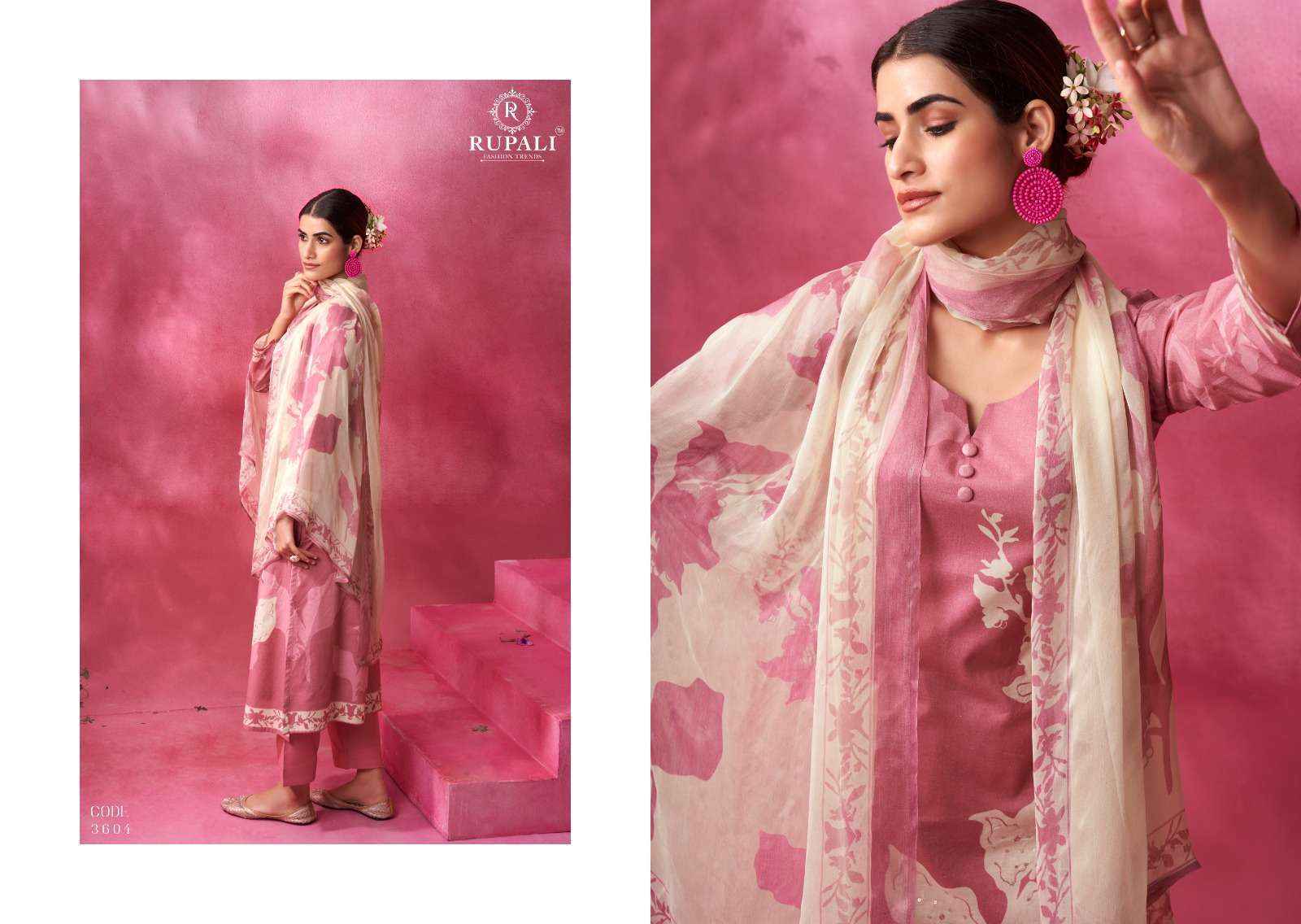 Rupali Fashion Bahara Lawn Cotton Dress Material (6 pcs Catalogue)