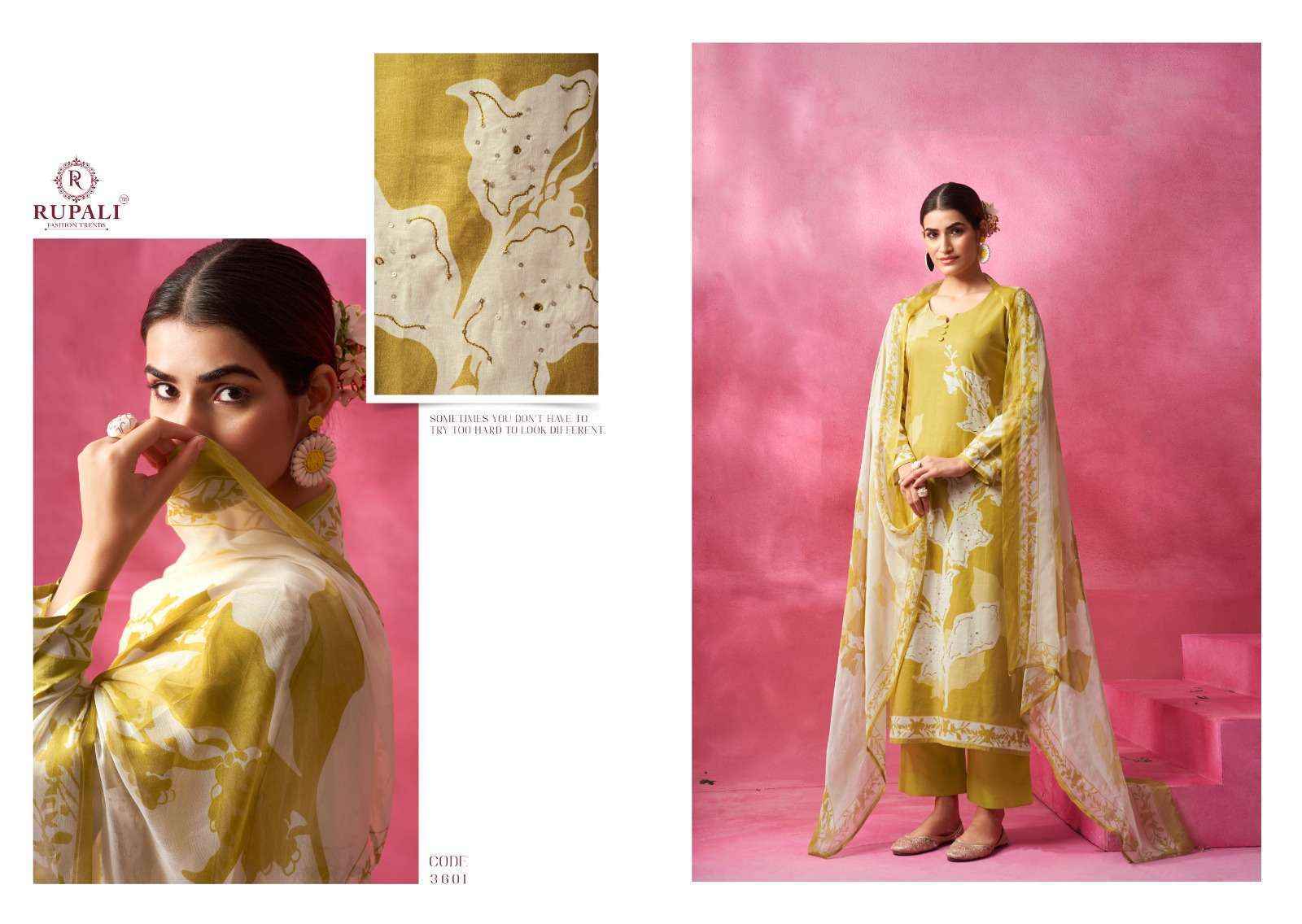 Rupali Fashion Bahara Lawn Cotton Dress Material (6 pcs Catalogue)