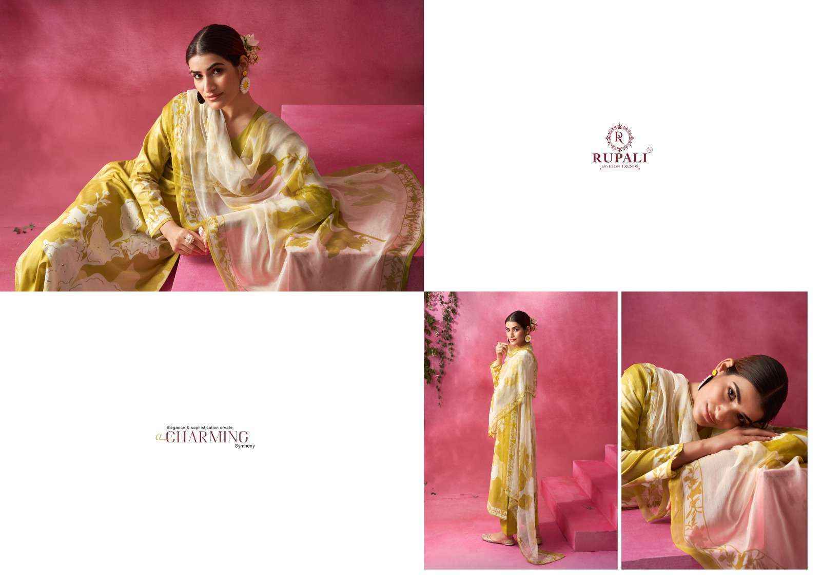 Rupali Fashion Bahara Lawn Cotton Dress Material (6 pcs Catalogue)