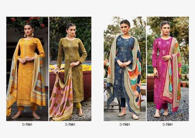 Rupali Fashion Parnisha Jam Satin Dress Material 4 pcs Catalogue