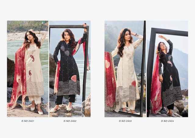 Rupali Fashion Suhaana Jaam Satin Dress Material (4 pcs Catalogue)