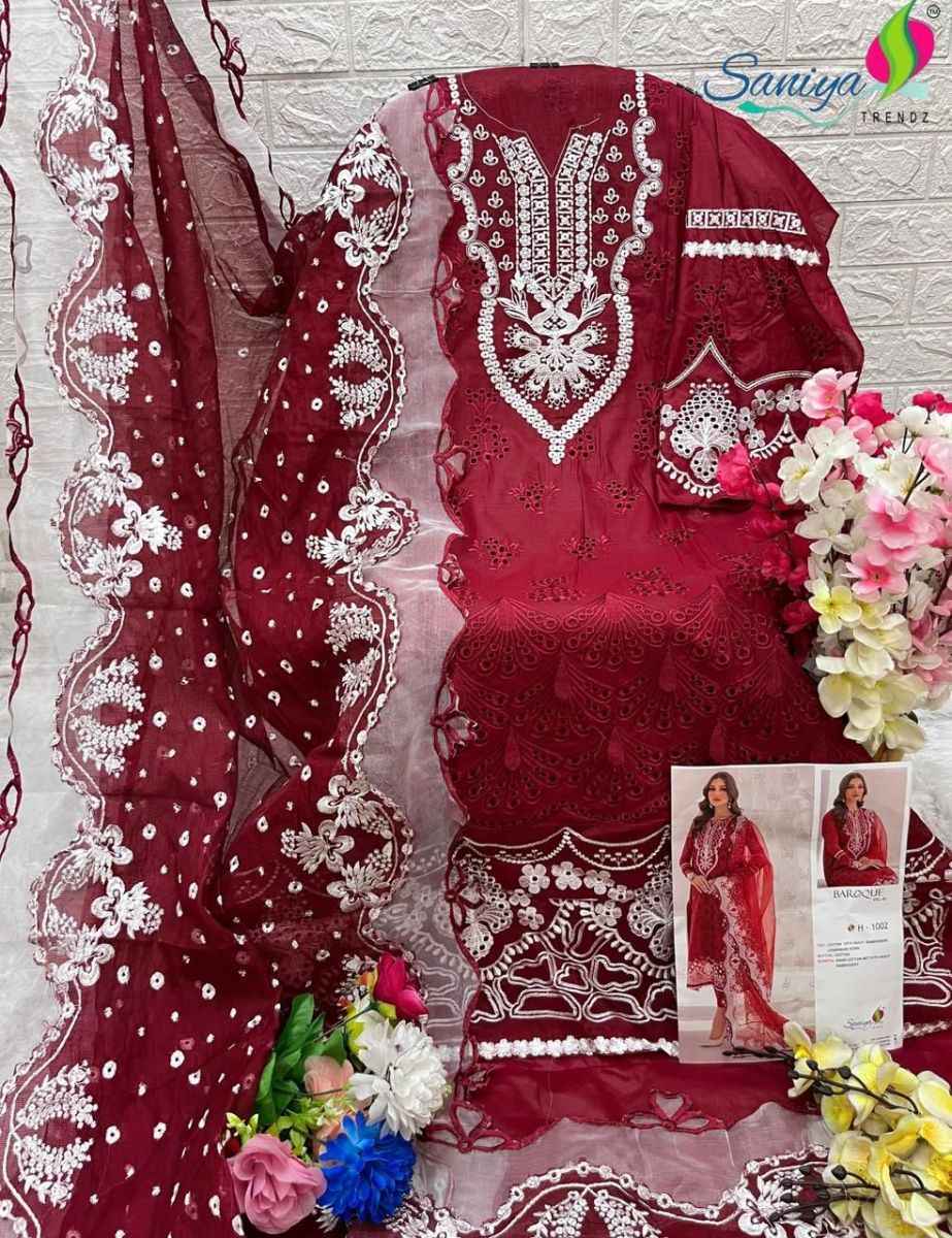 Saniya Trendz Baroque Vol-1 Cotton Dress Material (3 pcs Catalogue)