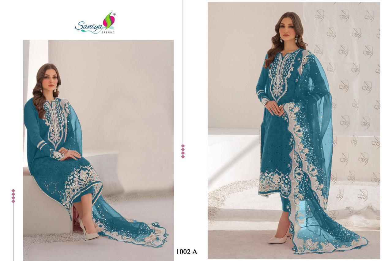 Saniya Trendz Baroque Vol-1 Cotton Dress Material (3 pcs Catalogue)